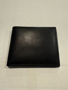Coach Classic Black Leather Bi-Fold Wallet - Men